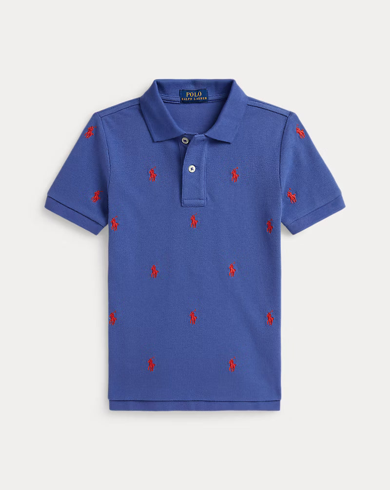 Polo Pony Cotton Mesh Polo Shirt