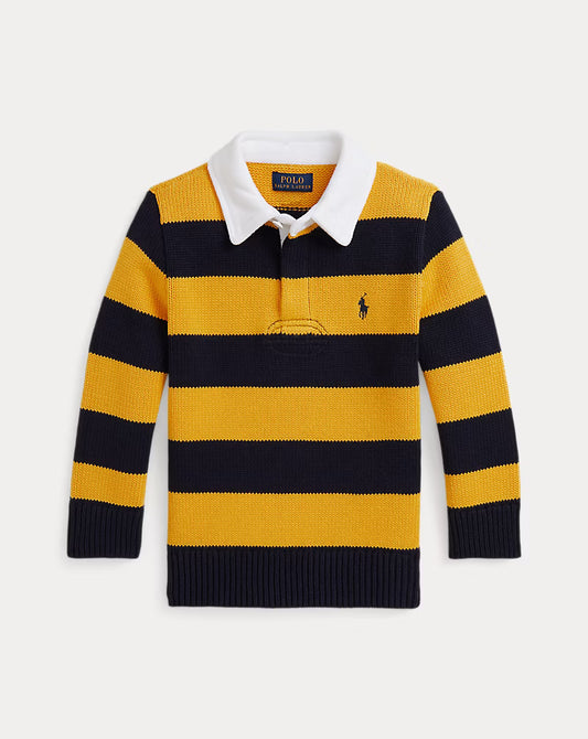 Striped Cotton Rugby Sweater