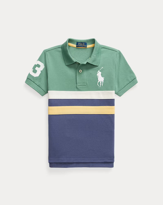 Big Pony Cotton Mesh Polo Shirt