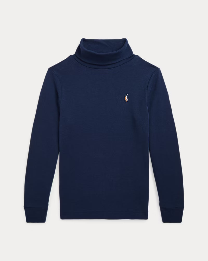 Cotton Interlock Turtleneck (2 Colors)