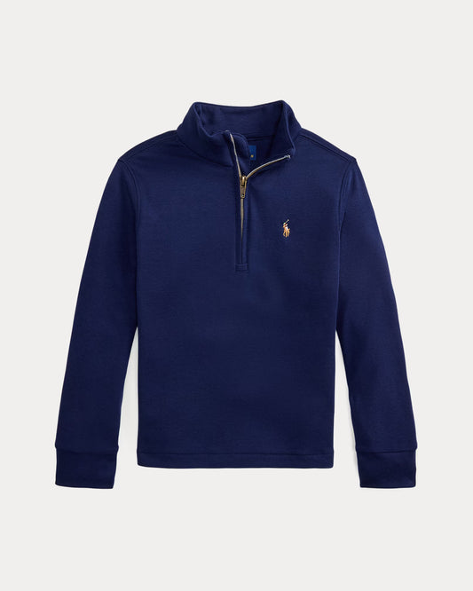 Cotton Interlock Quarter-Zip Pullover (2 Colors)