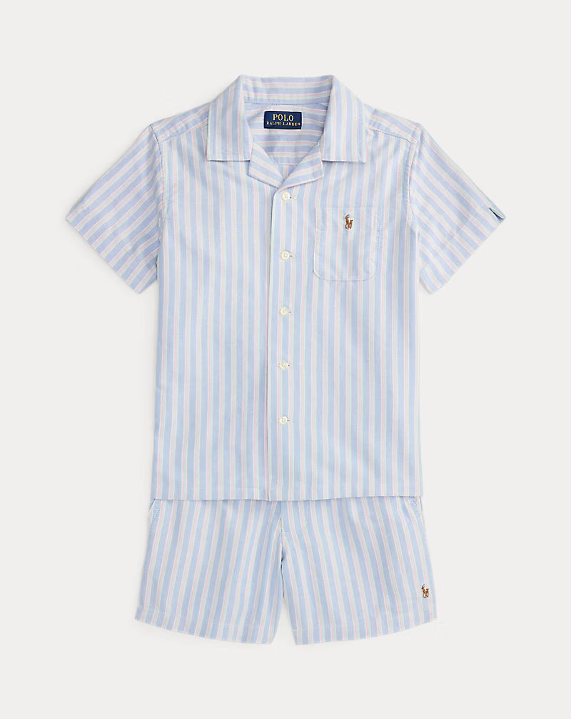 Oxford Shirt & Polo Prepster Short Set