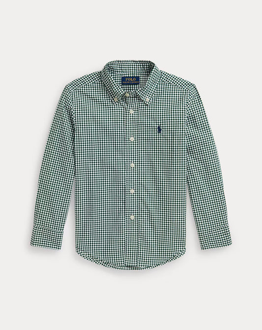 Gingham Cotton Poplin Shirt