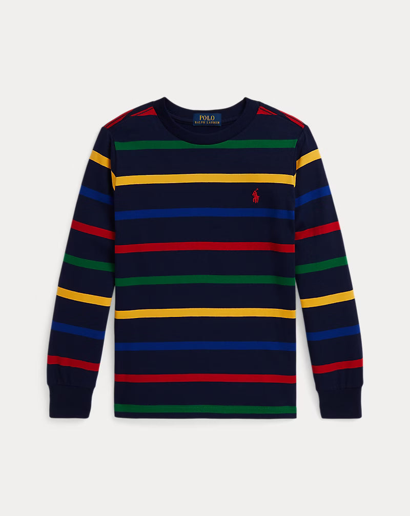 Striped Cotton Long-Sleeve Tee