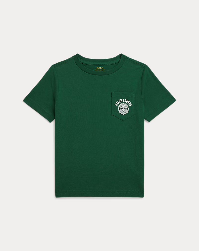 Logo Cotton Jersey Pocket Tee