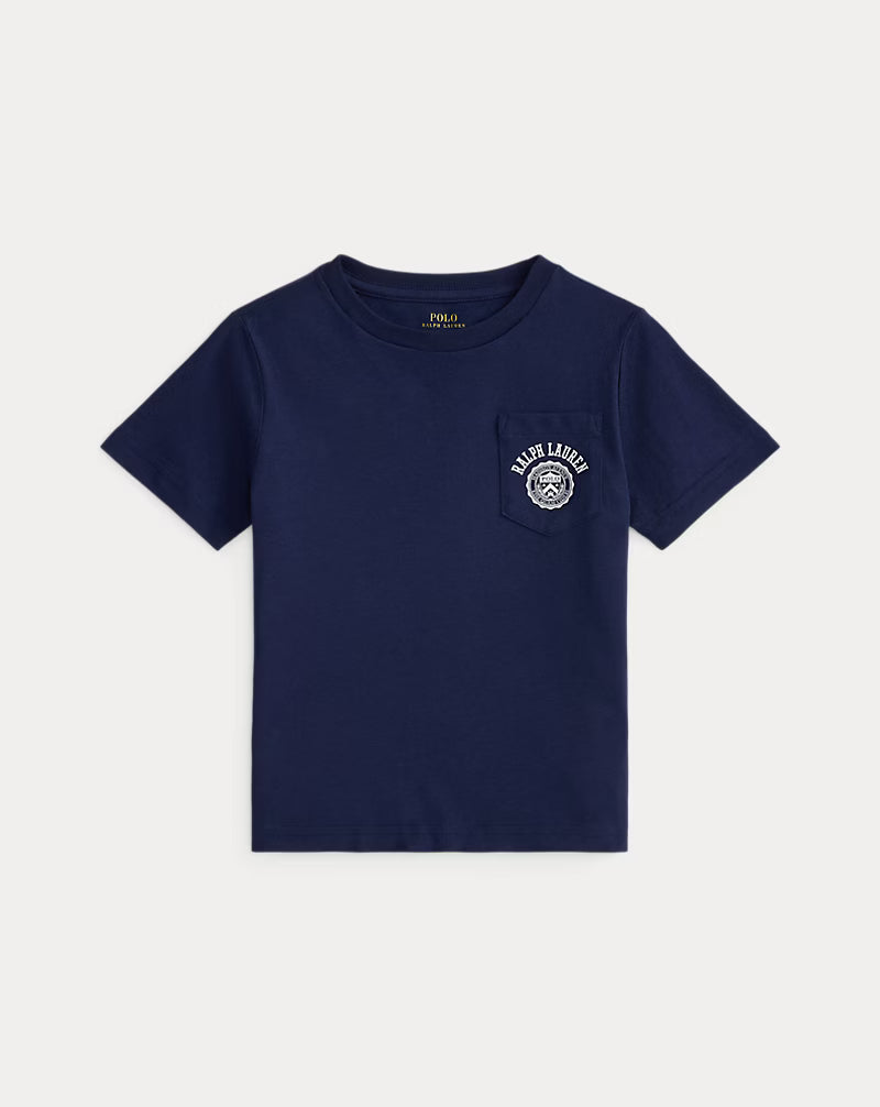 Logo Cotton Jersey Pocket Tee