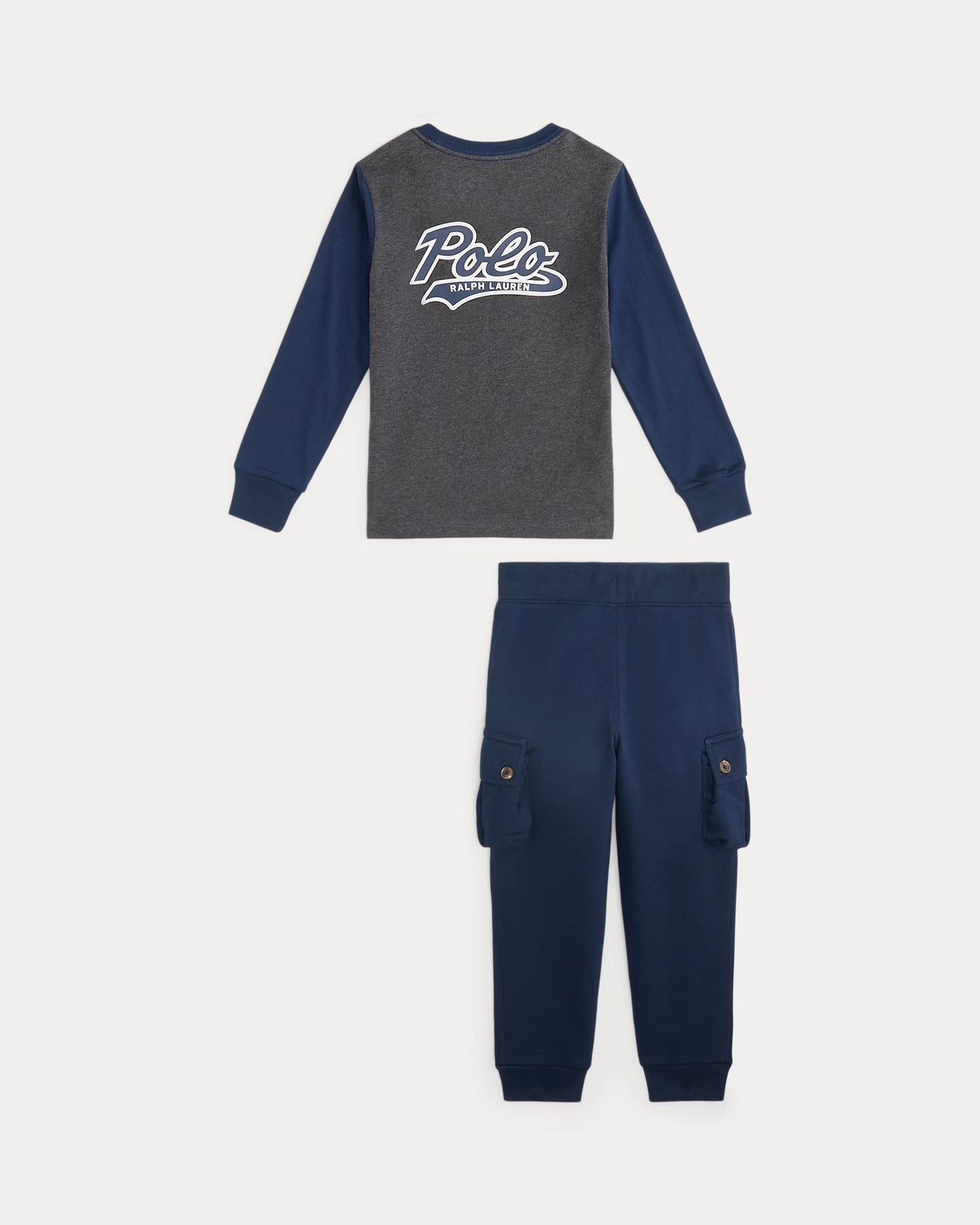 Logo Jersey Tee & Fleece Jogger Pant Set