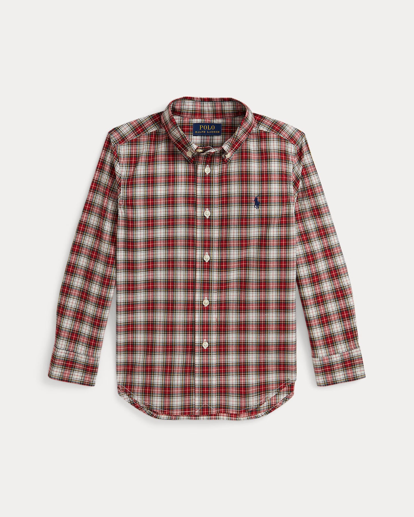 Plaid Cotton Poplin Shirt