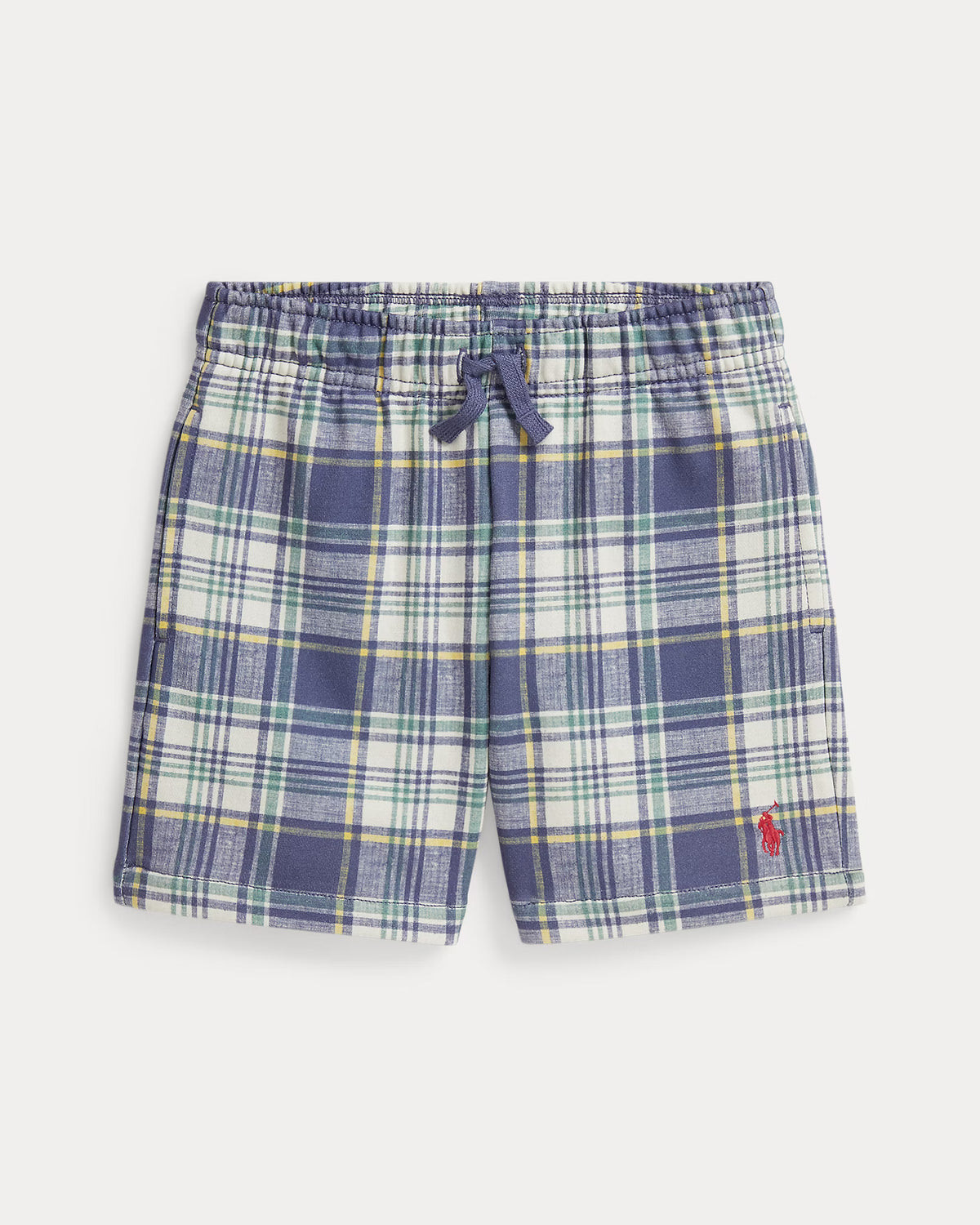 Plaid French Terry Short