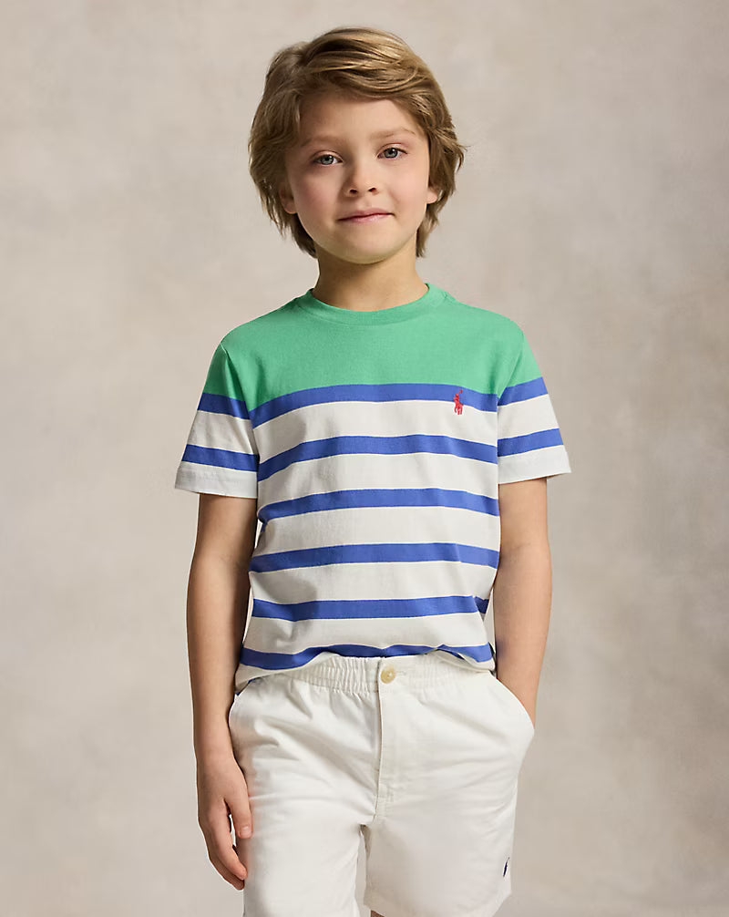 Striped Cotton Jersey Tee