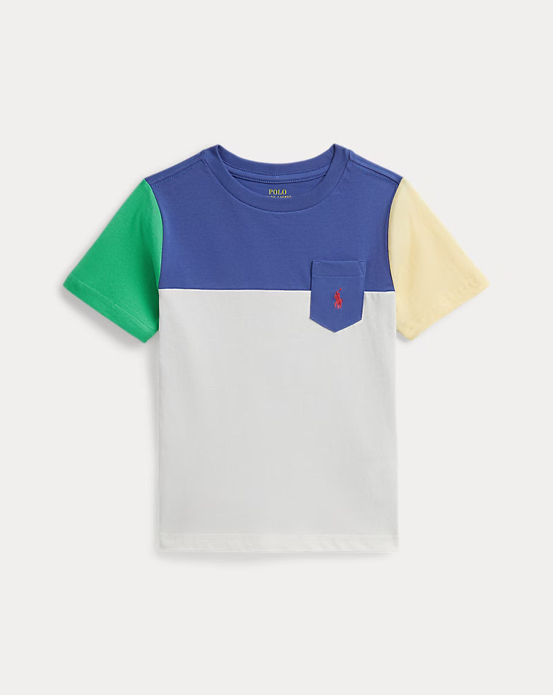 Color-Blocked Cotton Jersey Tee