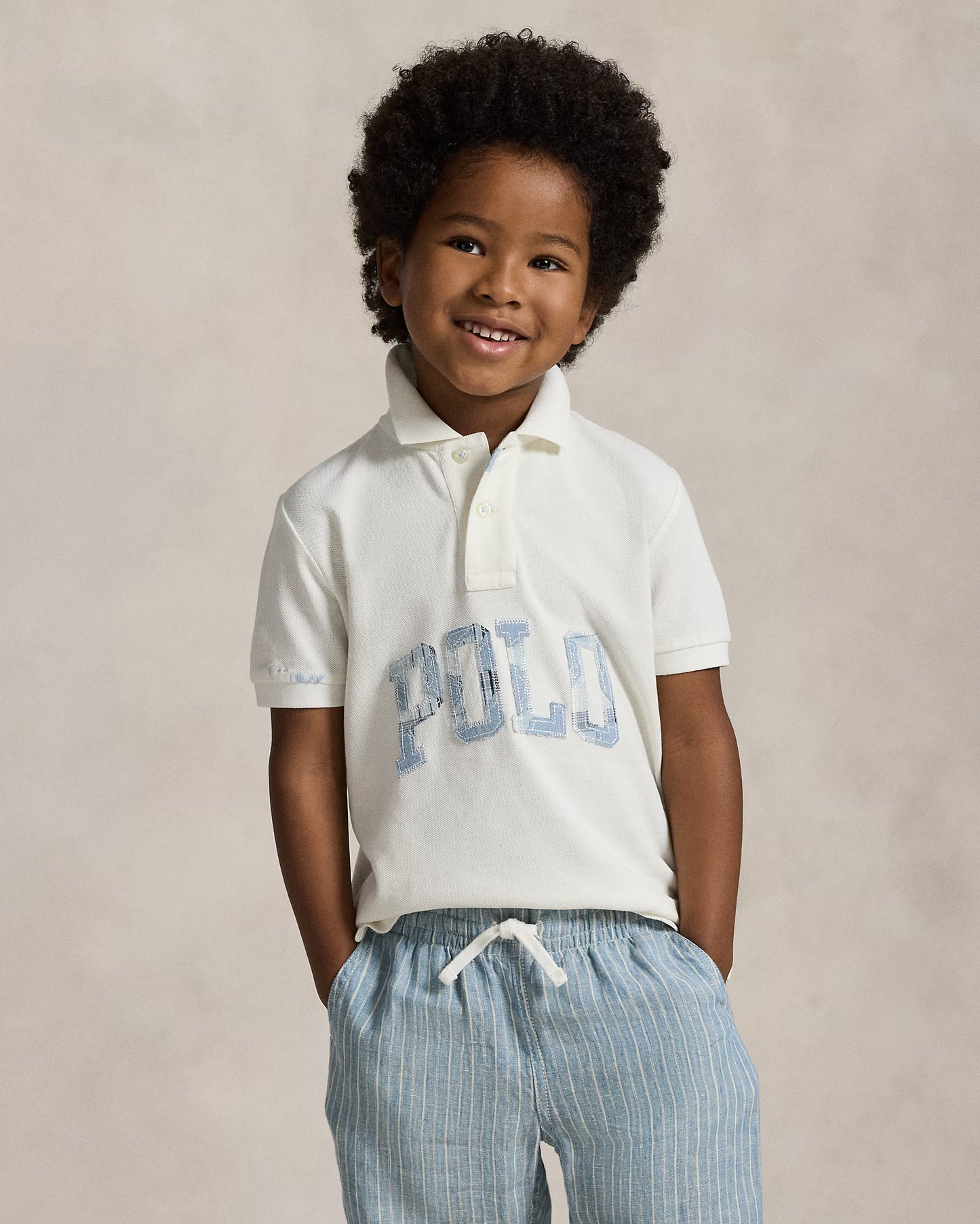 Logo Cotton Mesh Polo Shirt
