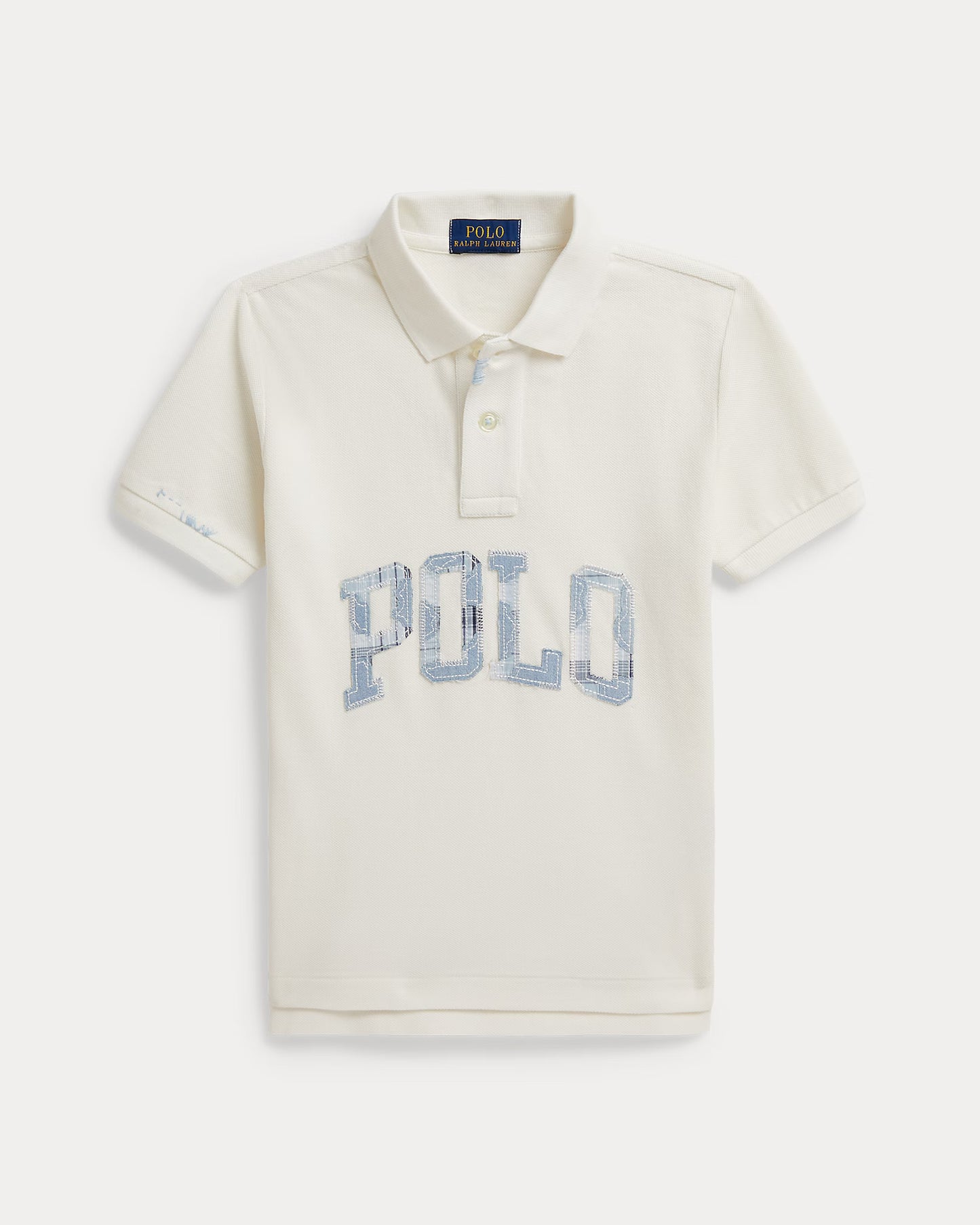 Logo Cotton Mesh Polo Shirt