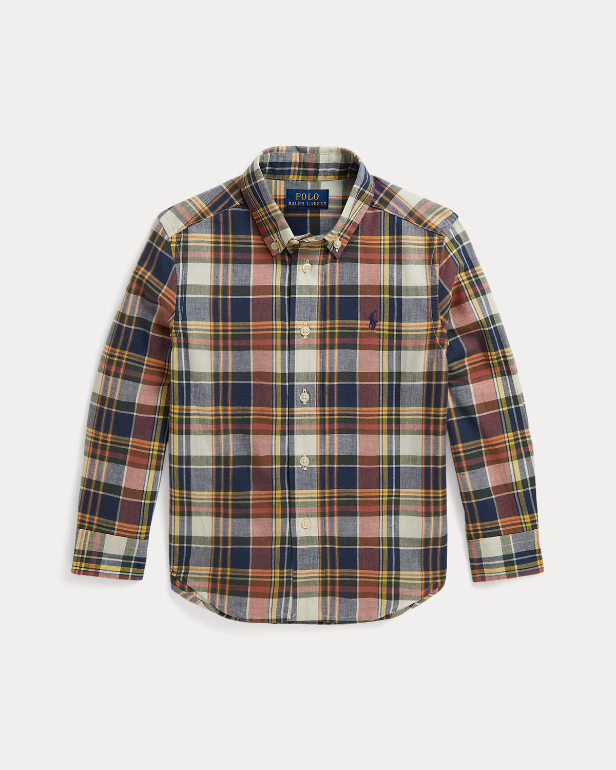 Plaid Cotton Madras Shirt