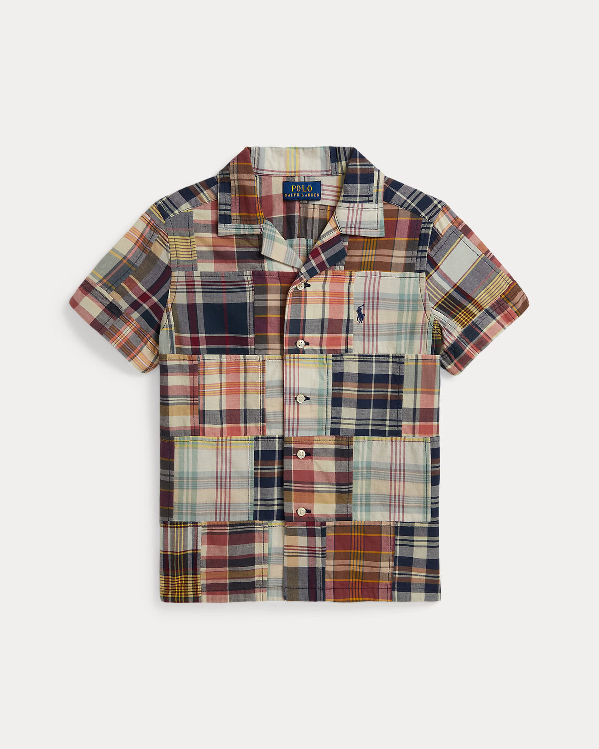 Patchwork Madras Camp Shirt