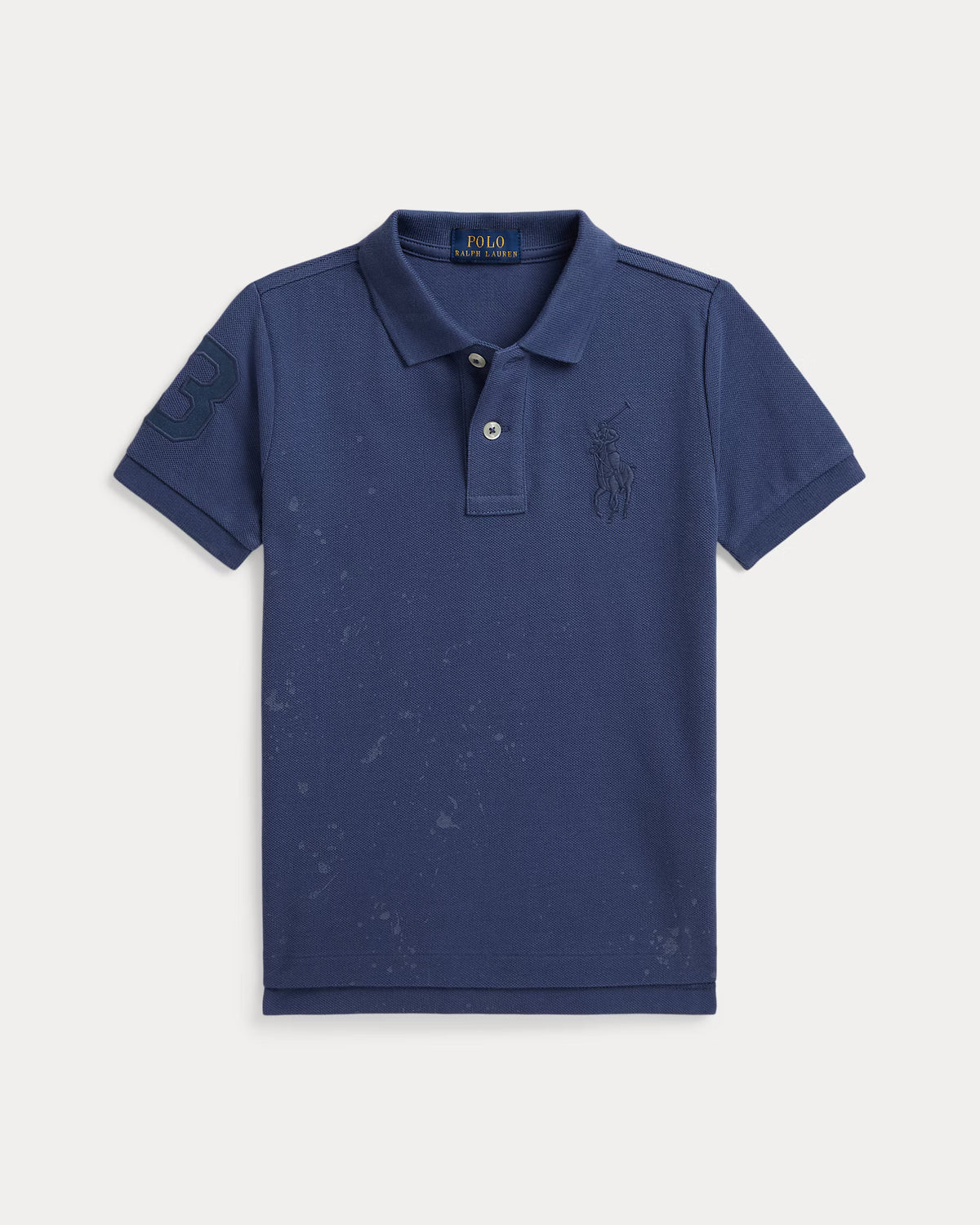 Big Pony Paint-Print Mesh Polo Shirt (2 Colors)