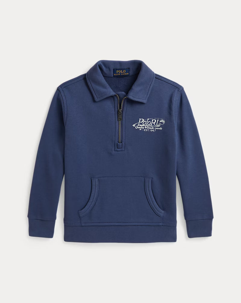 Logo French Terry Collared Sweatshirt