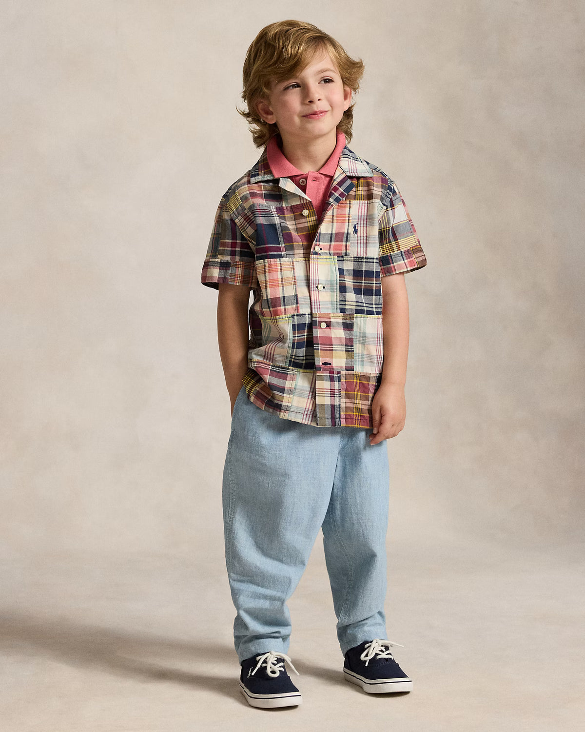 Big Fit Cotton Chambray Pant