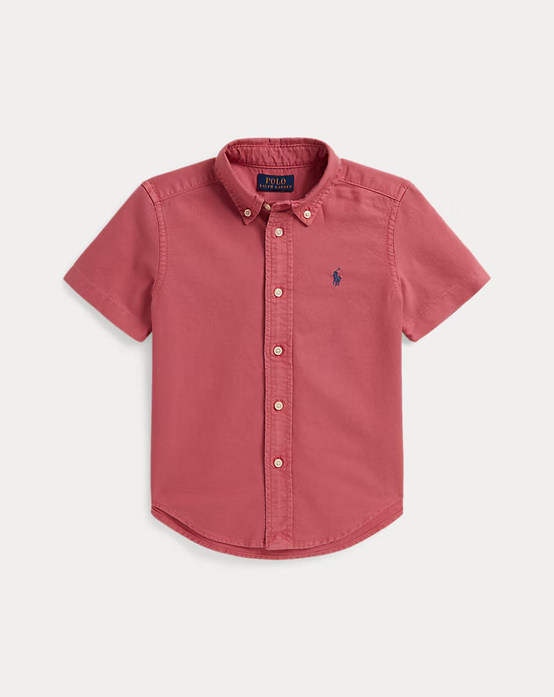 Garment-Dyed Cotton Oxford Shirt (3 Colors)