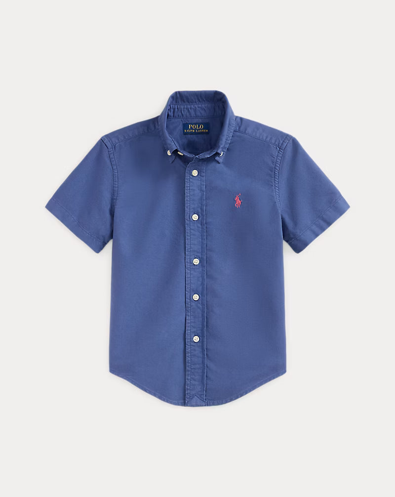 Garment-Dyed Cotton Oxford Shirt (3 Colors)