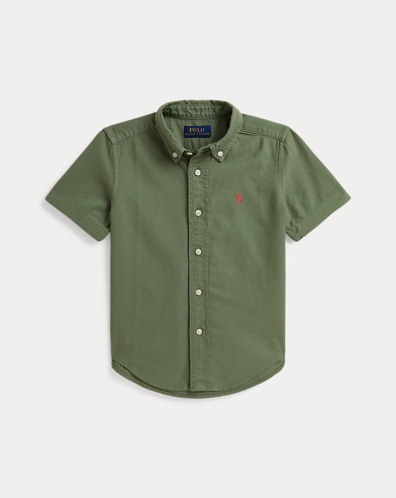 Garment-Dyed Cotton Oxford Shirt (3 Colors)