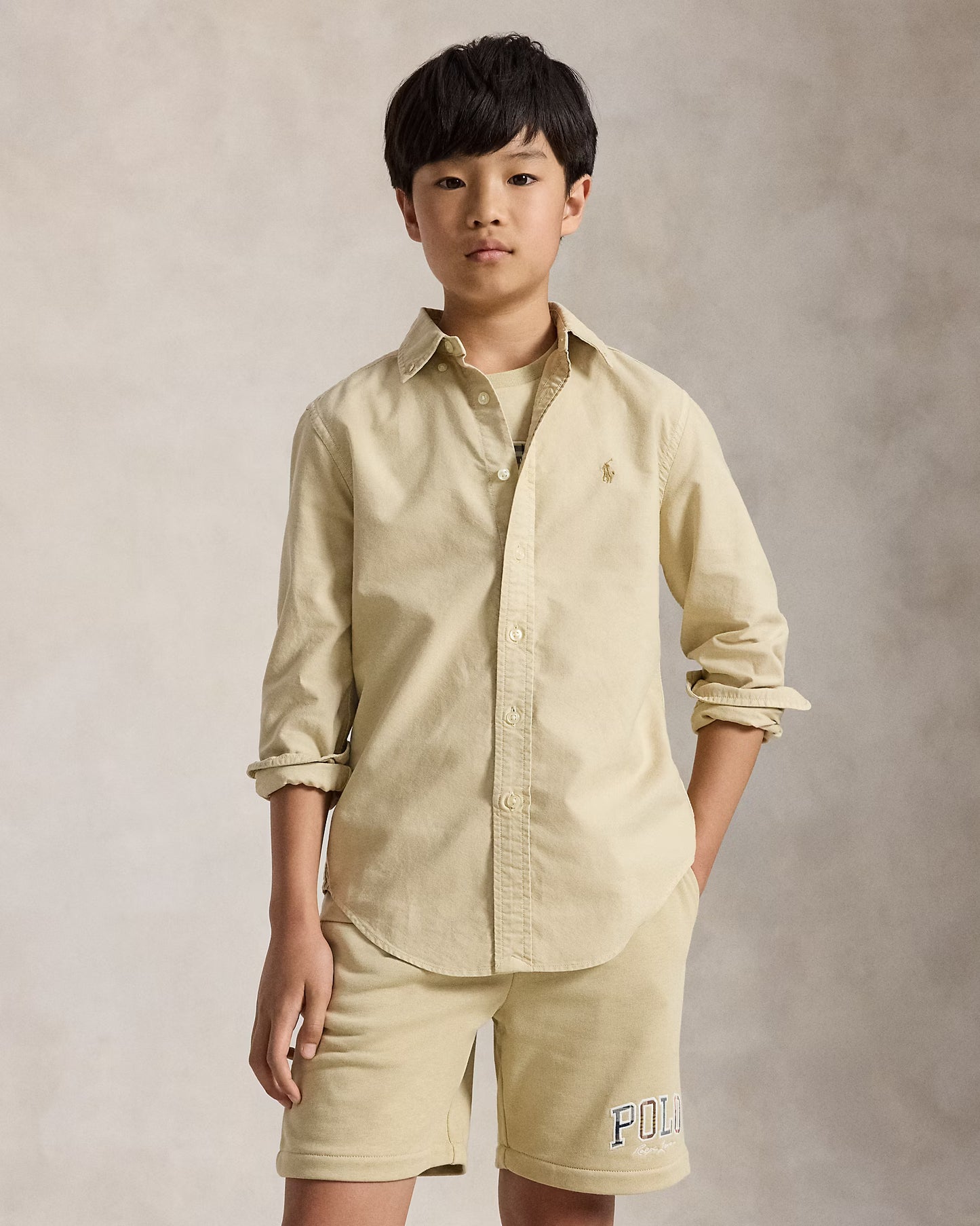 Garment-Dyed Cotton Oxford Shirt