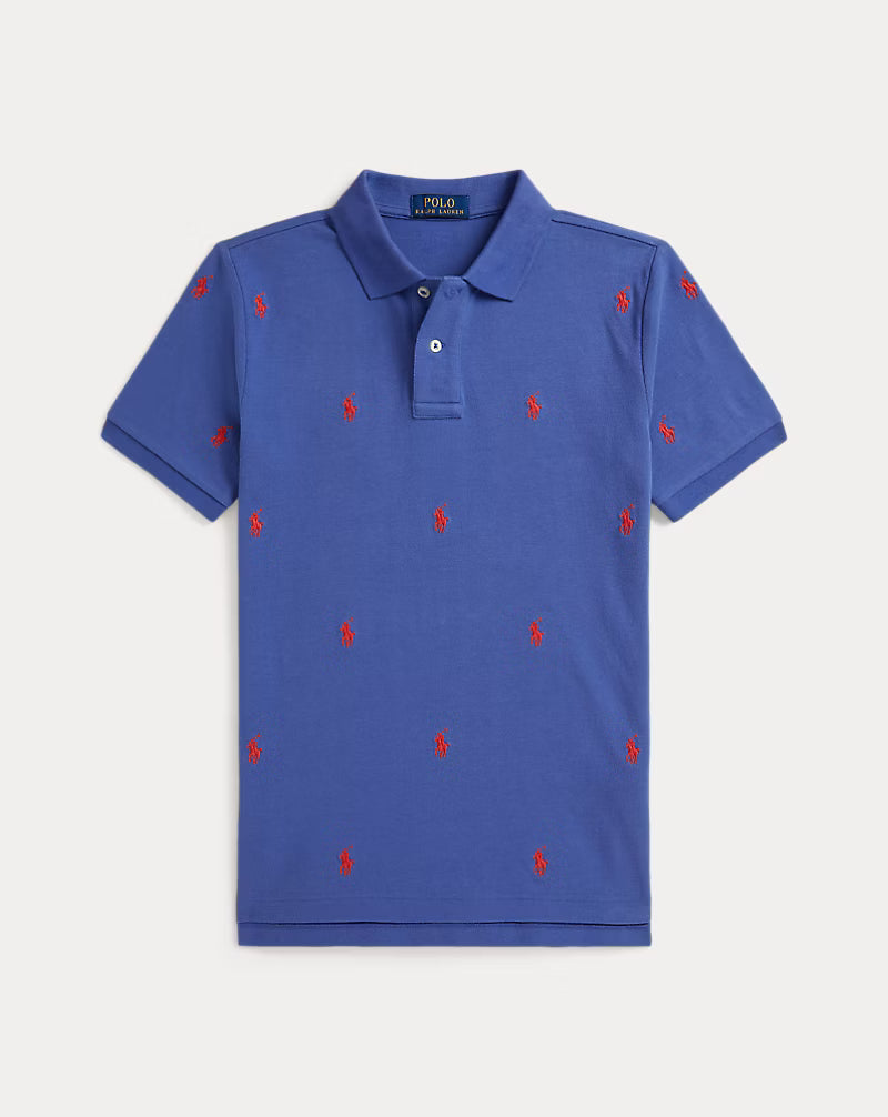 Polo Pony Cotton Mesh Polo Shirt