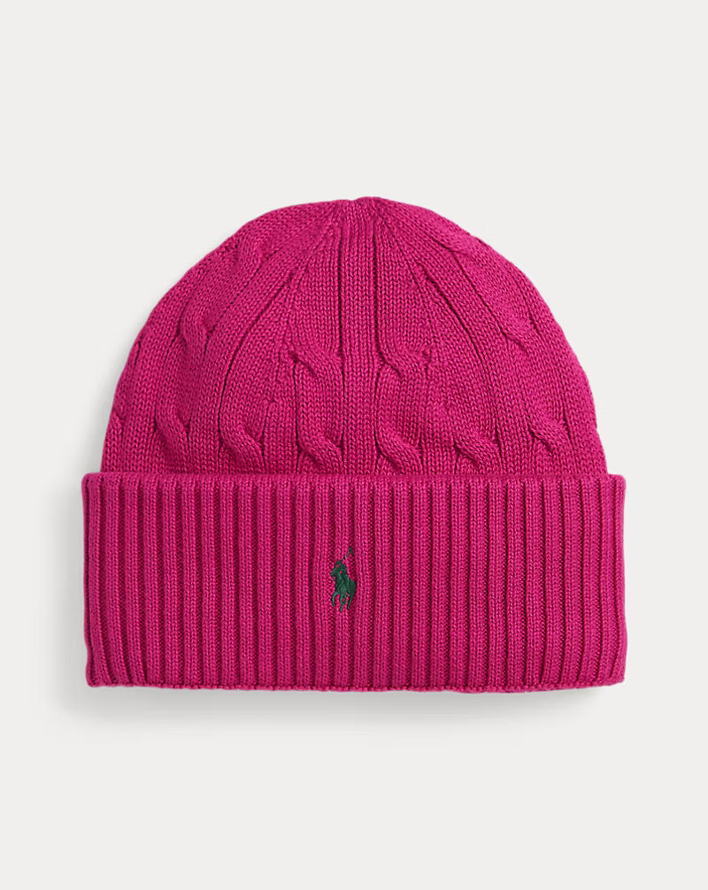 Cable-Knit Cotton Hat (4 Colors)