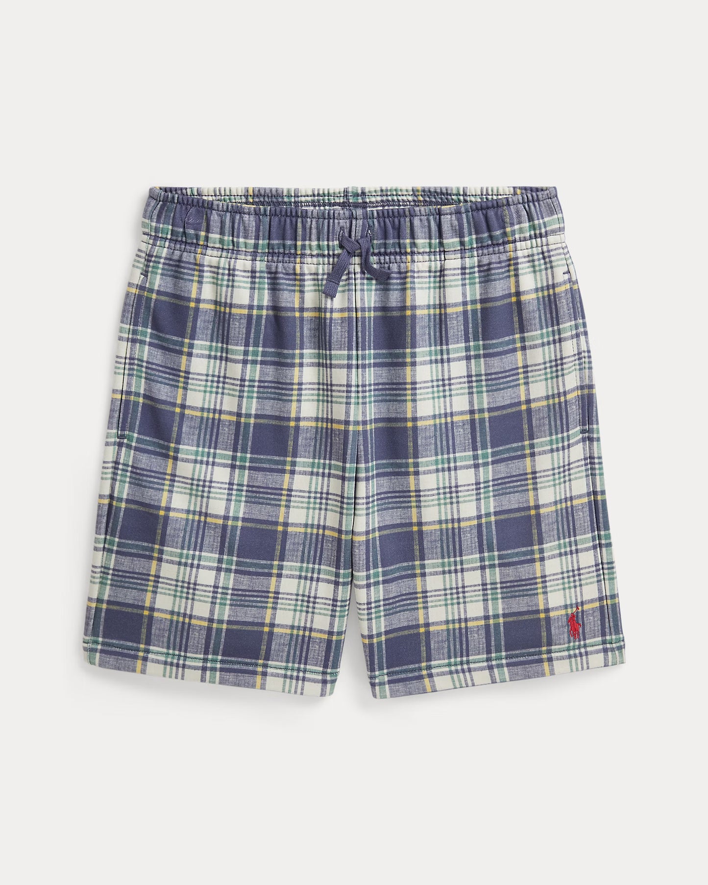 Plaid French Terry Short