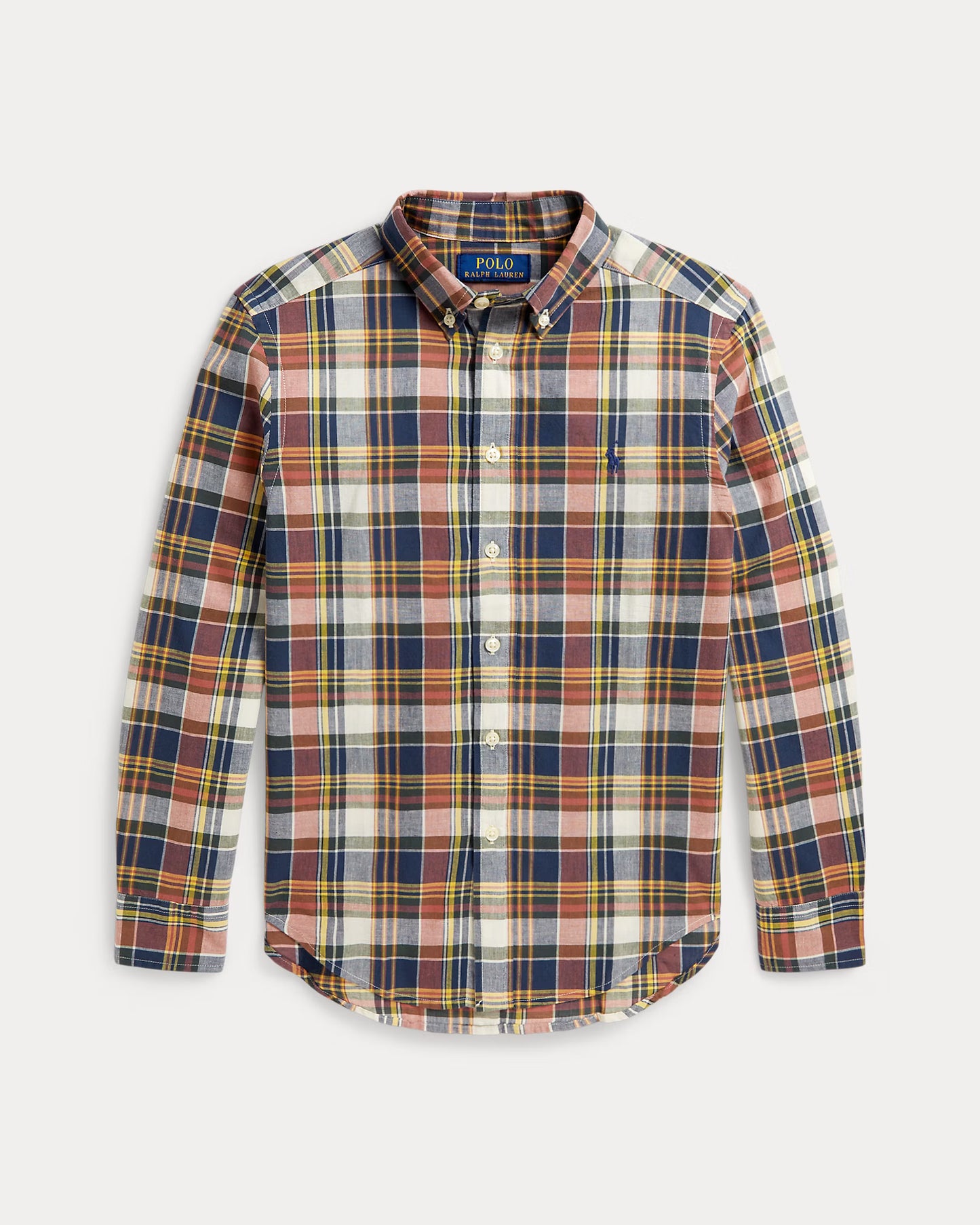 Plaid Cotton Madras Shirt