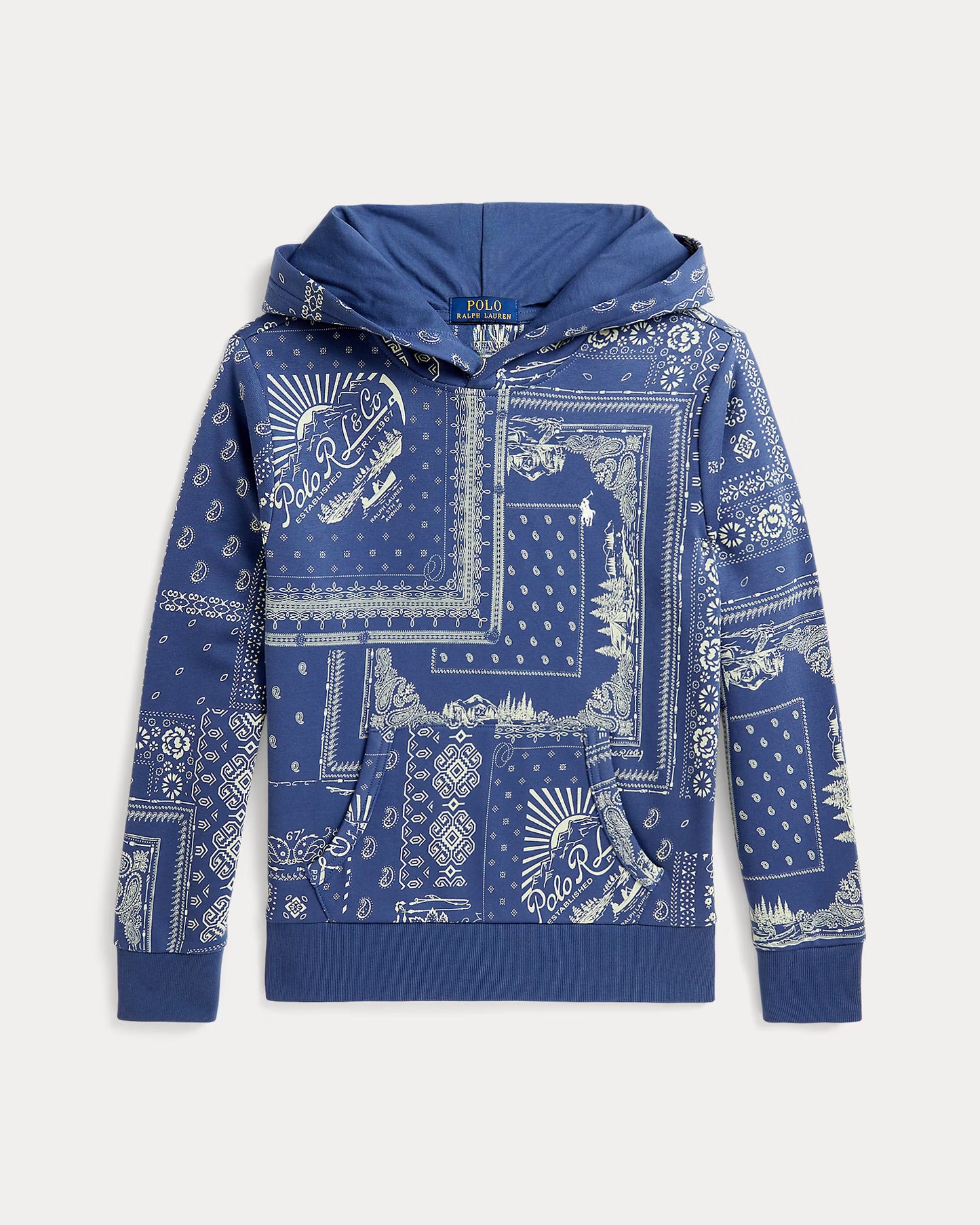 Bandanna-Print French Terry Hoodie