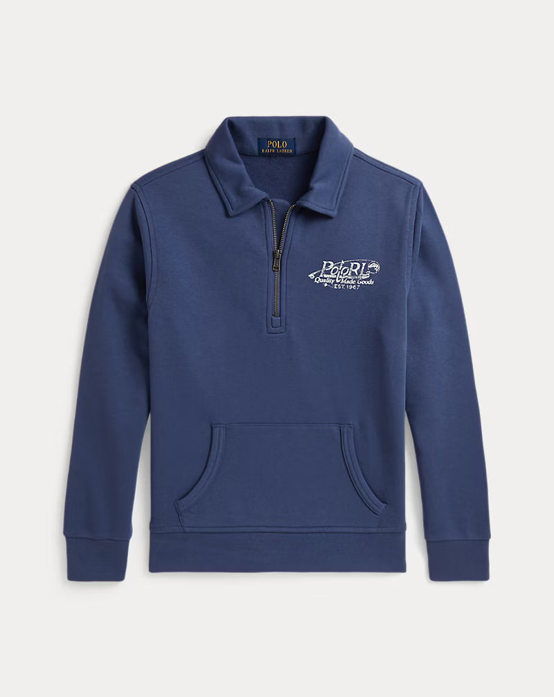 Logo French Terry Collared Sweatshirt