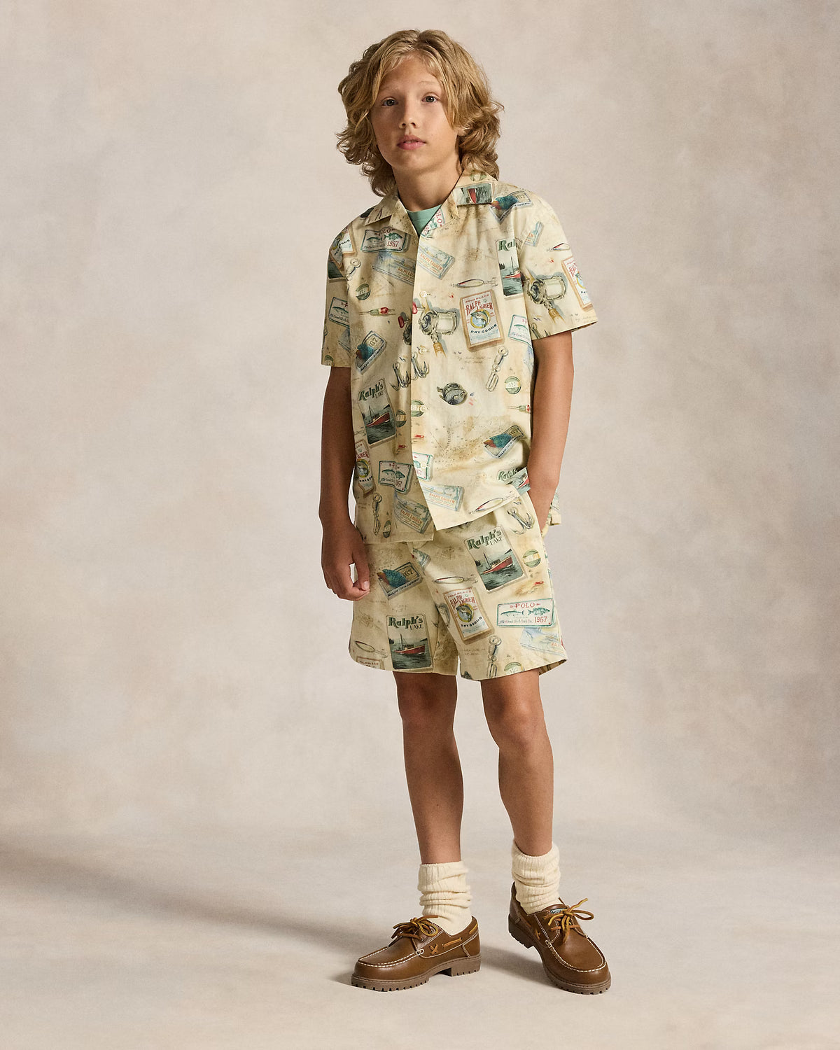 Whitman Relaxed Fit Print Chino Short
