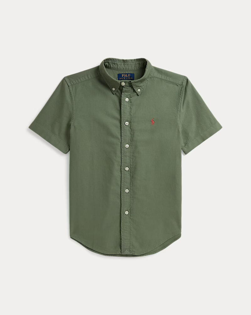 Garment-Dyed Cotton Oxford Shirt (3 Colors)